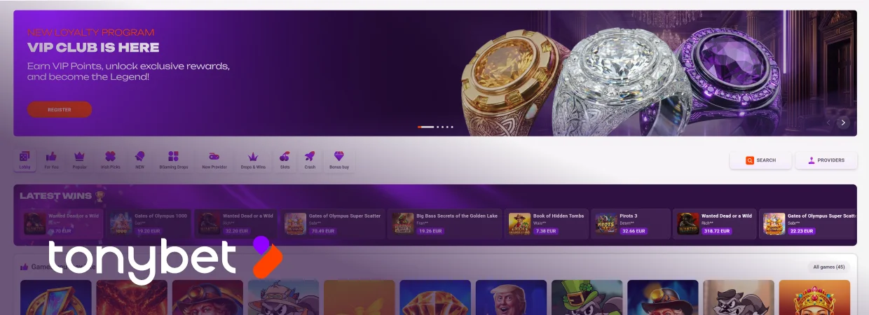 TonyBet Bookmaker TonyBet Bookmaker